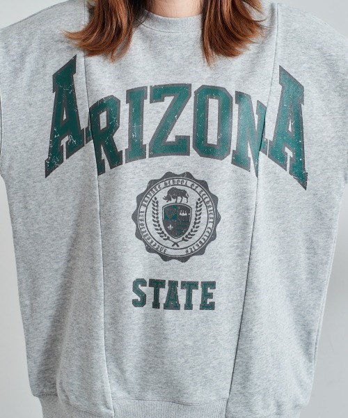 cepo（セポ）の「リメイク カレッジロゴスウェット（スウェット・レディース・ネイビー/グレー・M）」の11枚目の写真