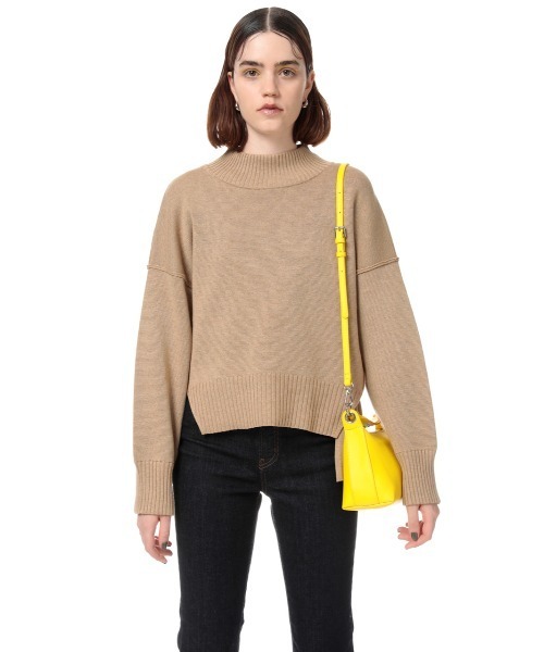 SLY（スライ）の「MOCK NECK SIDE SLIT TOPS サイド スリット