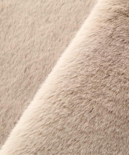 N.（N. Natural Beauty Basic）（エヌエヌナチュラルビューティーベーシック）の「フェイクファーティペット（ストール/ショール・レディース・ベージュ/グレー・ﾌﾘ-）」の8枚目の写真