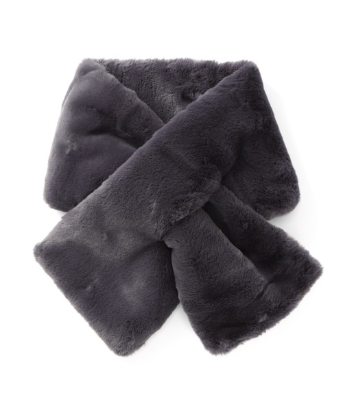 N.（N. Natural Beauty Basic）（エヌエヌナチュラルビューティーベーシック）の「フェイクファーティペット（ストール/ショール・レディース・ベージュ/グレー・ﾌﾘ-）」の9枚目の写真