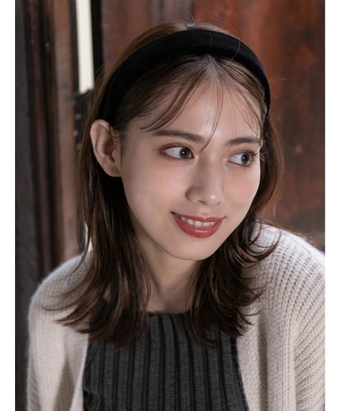 fifth（フィフス）の「ベロアカチューシャ（その他ヘアアクセサリー・レディース・ブラック/ブラウン/ボルドー・FREE）」の2枚目の写真