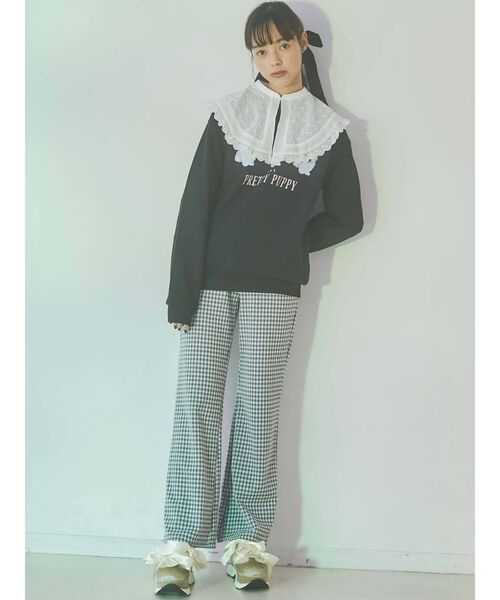 merry jenny（メリージェニー）の「PRETTY PUPPY トレーナー（スウェット・レディース・オフホワイト/ブラック・FREE）」の22枚目の写真