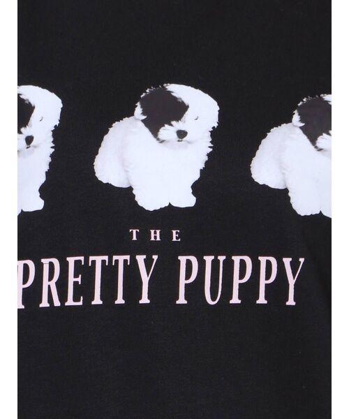merry jenny（メリージェニー）の「PRETTY PUPPY トレーナー（スウェット・レディース・オフホワイト/ブラック・FREE）」の15枚目の写真