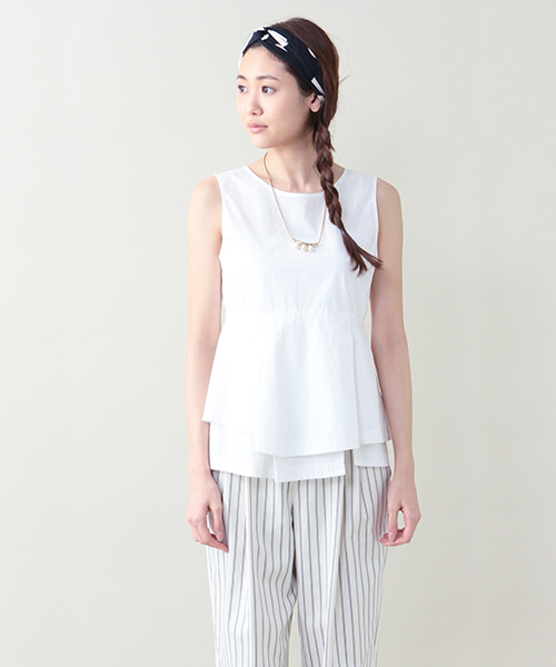 ELFORBR(エルフォーブル)の「イレギュラーヘムブラウス(シャツ/ブラウス・レディース・ホワイト/ブラック・38)」の18枚目の写真