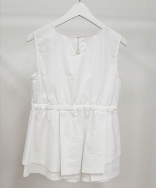 ELFORBR(エルフォーブル)の「イレギュラーヘムブラウス(シャツ/ブラウス・レディース・ホワイト/ブラック・38)」の5枚目の写真