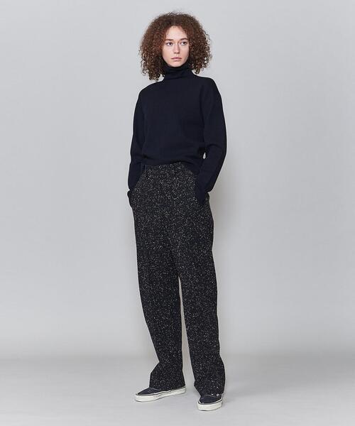 6(ロク)の「<6(ROKU)>COTTON WOOL RIB TURTLE NECK PULLOVER/ニット(ニット/セーター・レディース・ホワイト/ブラック・FREE)」の1枚目の写真