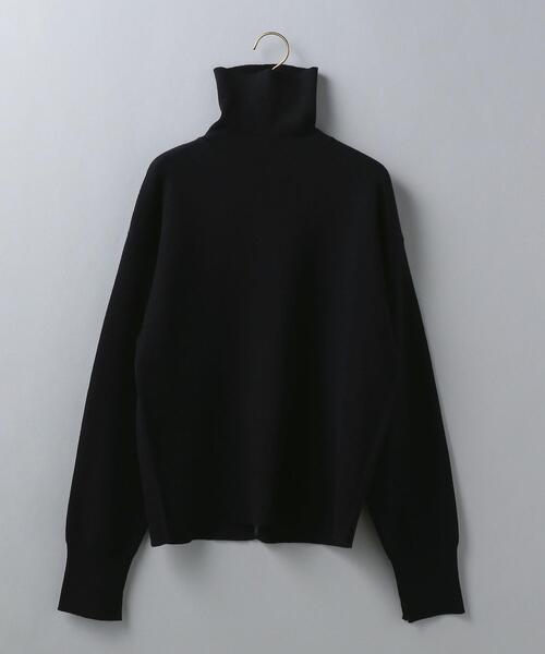 6(ロク)の「<6(ROKU)>COTTON WOOL RIB TURTLE NECK PULLOVER/ニット(ニット/セーター・レディース・ホワイト/ブラック・FREE)」の6枚目の写真