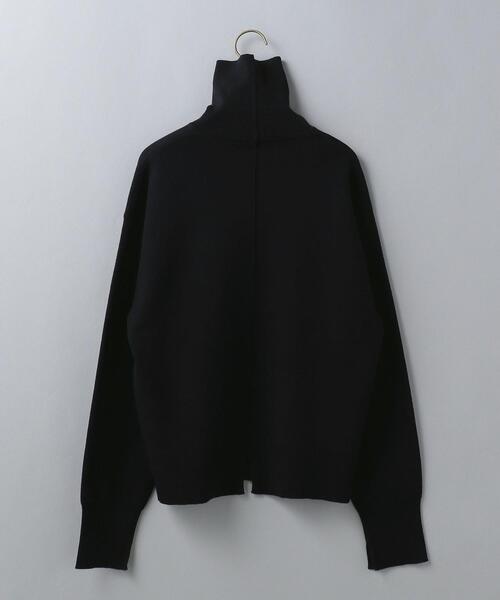 6(ロク)の「<6(ROKU)>COTTON WOOL RIB TURTLE NECK PULLOVER/ニット(ニット/セーター・レディース・ホワイト/ブラック・FREE)」の7枚目の写真