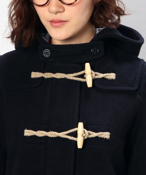 coen（コーエン）の「メルトンショートダッフルコート（ダッフルコート・レディース・ブラック/ネイビー/ベージュ・MEDIUM/LARGE）」の17枚目の写真