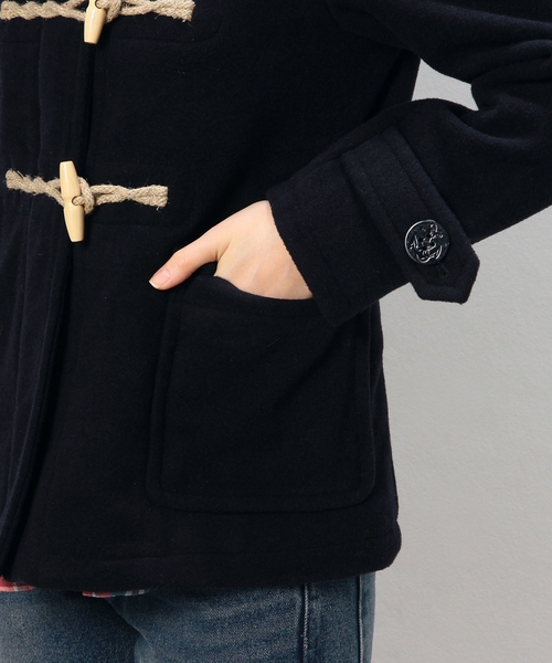 coen（コーエン）の「メルトンショートダッフルコート（ダッフルコート・レディース・ブラック/ネイビー/ベージュ・MEDIUM/LARGE）」の21枚目の写真