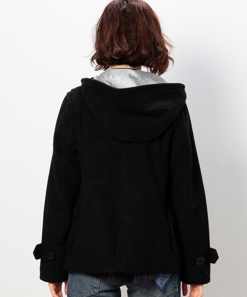 coen（コーエン）の「メルトンショートダッフルコート（ダッフルコート・レディース・ブラック/ネイビー/ベージュ・MEDIUM/LARGE）」の13枚目の写真