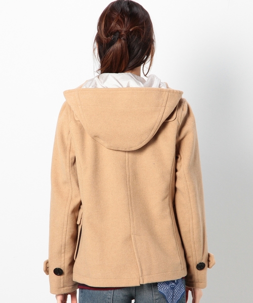 coen（コーエン）の「メルトンショートダッフルコート（ダッフルコート・レディース・ブラック/ネイビー/ベージュ・MEDIUM/LARGE）」の10枚目の写真