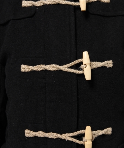 coen（コーエン）の「メルトンショートダッフルコート（ダッフルコート・レディース・ブラック/ネイビー/ベージュ・MEDIUM/LARGE）」の9枚目の写真