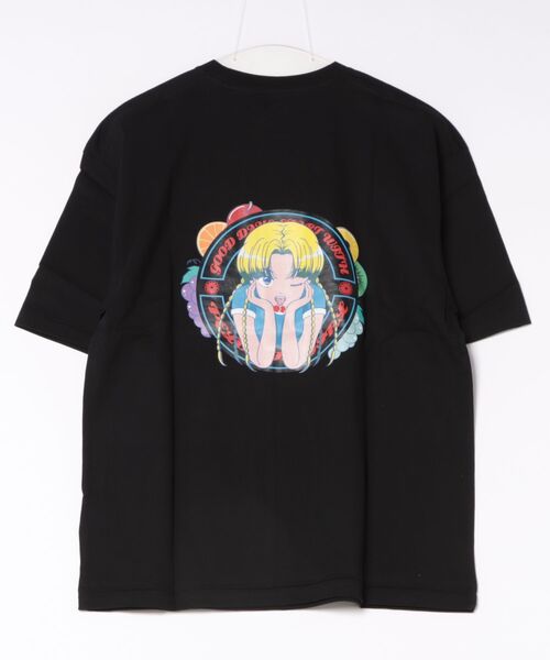 FRUIT OF THE LOOM(フルーツオブザルーム)の「ペロリンガールコラボTシャツ / 半袖 / カジュアル / バック / プリント / ユニセックス(Tシャツ/カットソー・メンズ・ホワイト/ブラック・M/L/XL)」の7枚目の写真