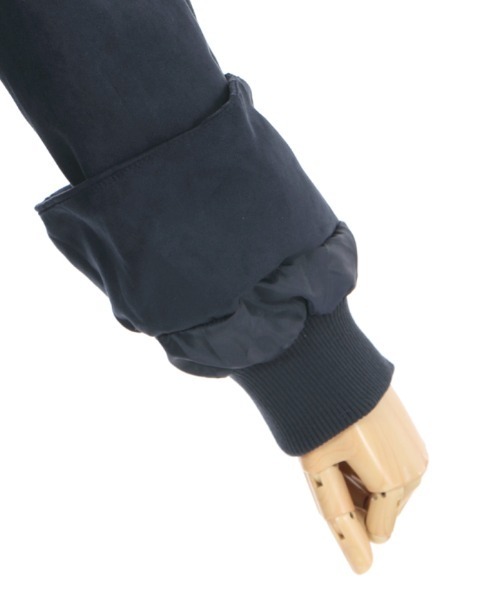 axes femme（アクシーズファム）の「フード付ミドル丈モッズコート（モッズコート・レディース・ネイビー/ベージュ/カーキ・MEDIUM/LARGE）」の8枚目の写真