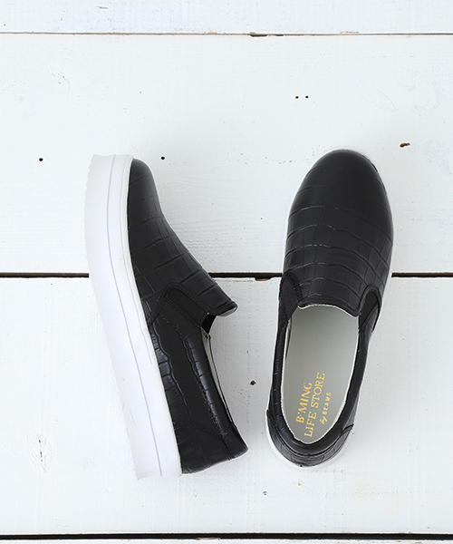 B:MING by BEAMS（ビーミングバイビームス）の「＜InRed 6月号掲載＞ビーミング by ビームス / プラットフォーム スリッポン（スニーカー・レディース・ホワイト/ブラック/ゴールド/その他・36/39/37/38）」の20枚目の写真