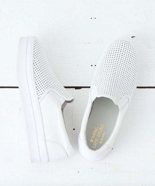 B:MING by BEAMS（ビーミングバイビームス）の「＜InRed 6月号掲載＞ビーミング by ビームス / プラットフォーム スリッポン（スニーカー・レディース・ホワイト/ブラック/ゴールド/その他・36/39/37/38）」の22枚目の写真