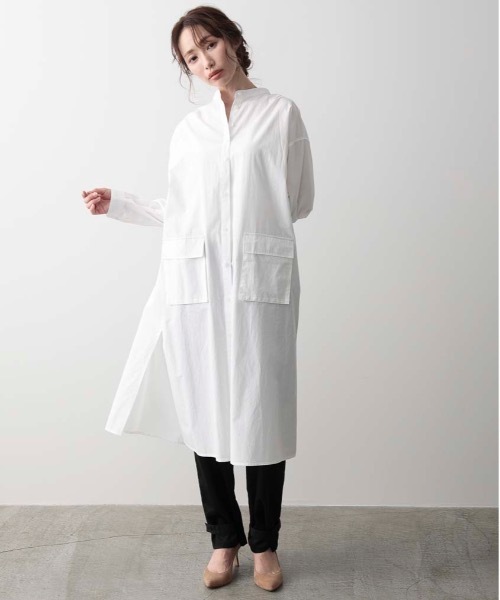 COCOWALK:C+H Long Shirts ロングシャツ