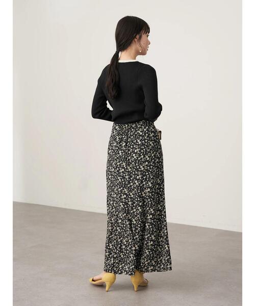 earth music&ecology（アースミュージックアンドエコロジー）の「ヘンリ-ネックリブニットプルオーバー＊（ニット/セーター・レディース・ブラック/サックスブルー/アイボリー/モカ・S/M）」の19枚目の写真