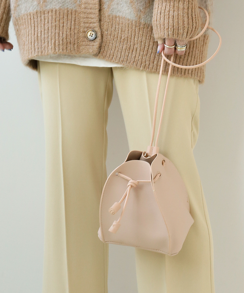 CONTROL FREAK / CTFK（コントロールフリーク）の「【CONTROL FREAK/コントロールフリーク】PUバケットバッグ◆（ショルダーバッグ・レディース・ブラック/ベージュ/カーキ・FREE）」の2枚目の写真