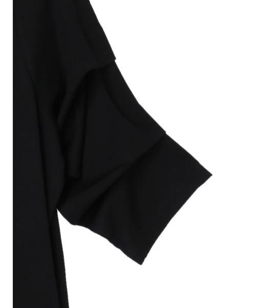 armonia（アルモニーア）の「armonia.デザイン袖ワンピース（ワンピース・レディース・ブラック/オフホワイト・FREE）」の6枚目の写真