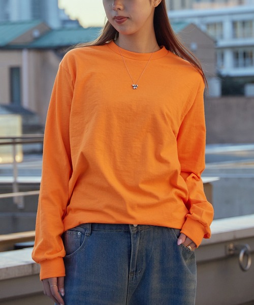 GILDAN(ギルダン)の「【お気に入り数6万人突破】GILDAN / ギルダン 6.0オンス USA ウルトラコットン ビッグシルエット クルーネック リブロングスリーブTシャツ 長袖 2026年春夏(Tシャツ/カットソー・レディース・ナチュラル/ホワイト/ブラック/グレー/イエロー/ネイビー/アッシュグレー/ライトブルー/チャコール/ダークブラウン/オリーブ/オレンジ/ライム/パープル/レッド系その他/マルーン/グリーン系その他/グリーン系その他2/ライトピンク/インディゴブルー/ゴールド/ライトブラウン/グレー系その他・2XL/L/S/XL/M/3XL)」の22枚目の写真