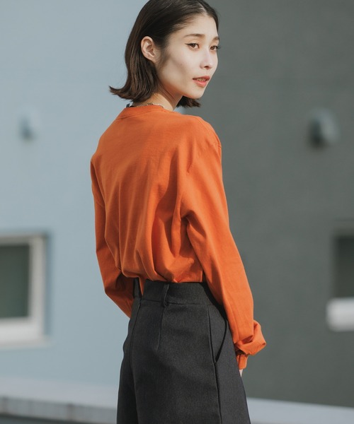 GILDAN(ギルダン)の「【お気に入り数6万人突破】GILDAN / ギルダン 6.0オンス USA ウルトラコットン ビッグシルエット クルーネック リブロングスリーブTシャツ 長袖 2026年春夏(Tシャツ/カットソー・レディース・ナチュラル/ホワイト/ブラック/グレー/イエロー/ネイビー/アッシュグレー/ライトブルー/チャコール/ダークブラウン/オリーブ/オレンジ/ライム/パープル/レッド系その他/マルーン/グリーン系その他/グリーン系その他2/ライトピンク/インディゴブルー/ゴールド/ライトブラウン/グレー系その他・2XL/L/S/XL/M/3XL)」の8枚目の写真