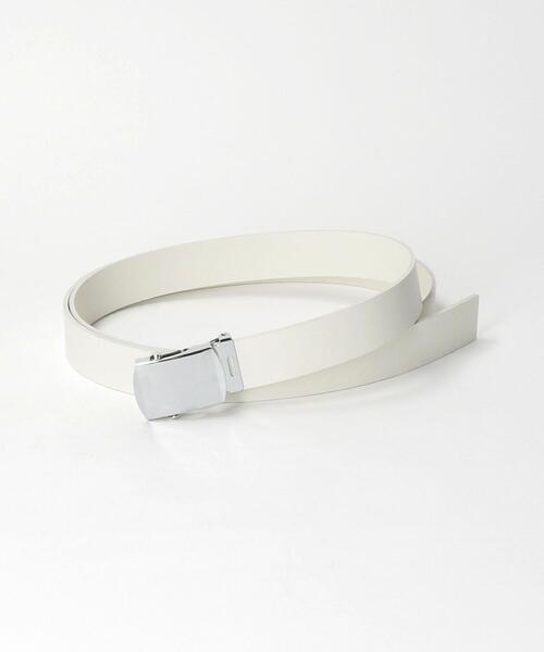 BEAUTY&YOUTH UNITED ARROWS(ビューティーアンドユースユナイテッドアローズ)の「BY レザー ガチャベルト(ベルト・レディース・ホワイト/ブラック・FREE)」の6枚目の写真