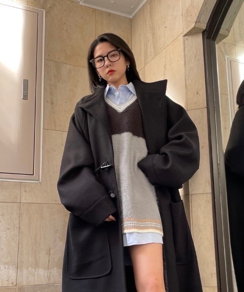 Chikashitsu +(チカシツプラス)の「【Chikashitsu +/チカシツプラス】2021 clear sunglasses 03/クリア眼鏡 メガネ 黒縁眼鏡 黒縁メガネ サングラス(メガネ・メンズ・ブラック・ONE SIZE)」の2枚目の写真