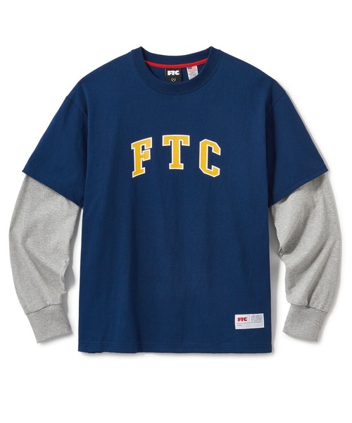 FTC（エフティーシー）の「LAYERED L/S TOP（Tシャツ/カットソー・メンズ・ホワイト/ブラック/ネイビー/オレンジ・SMALL/MEDIUM/LARGE/X-LARGE）」の4枚目の写真