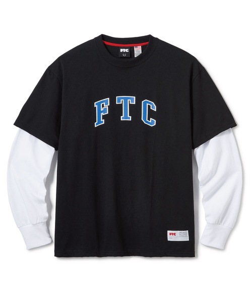 FTC（エフティーシー）の「LAYERED L/S TOP（Tシャツ/カットソー・メンズ・ホワイト/ブラック/ネイビー/オレンジ・SMALL/MEDIUM/LARGE/X-LARGE）」の3枚目の写真