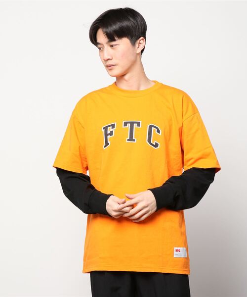 FTC（エフティーシー）の「LAYERED L/S TOP（Tシャツ/カットソー・メンズ・ホワイト/ブラック/ネイビー/オレンジ・SMALL/MEDIUM/LARGE/X-LARGE）」の6枚目の写真