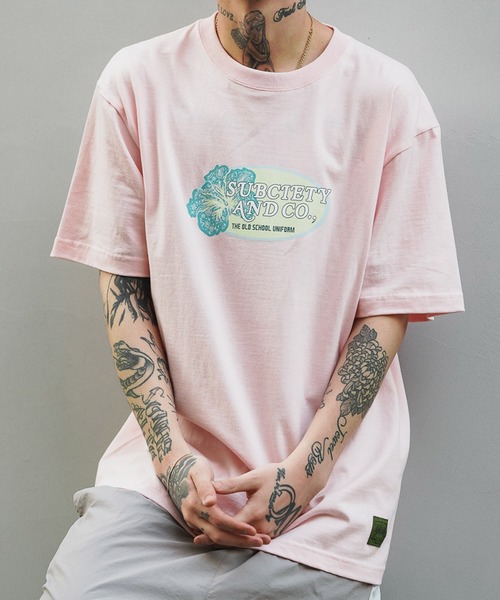 Subciety（サブサエティ）の「SURF TEE（Tシャツ/カットソー・メンズ・ピンク/ホワイト/ブラック・LARGE/XX-LARGE/MEDIUM/X-LARGE/SMALL）」の3枚目の写真