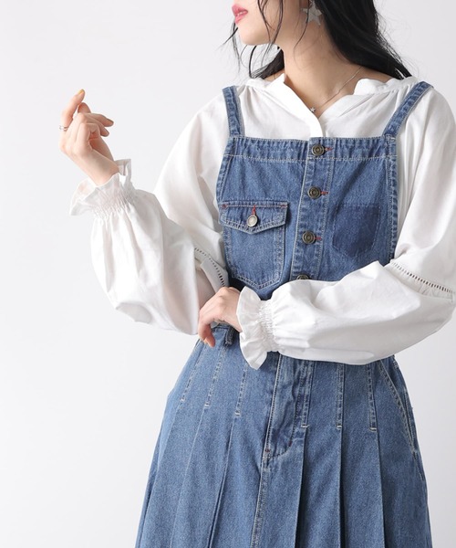 オシャレウォーカー　デニムプリーツ2wayジャンスカ osharewalker（オシャレウォーカー）の「【廃盤】『デニム