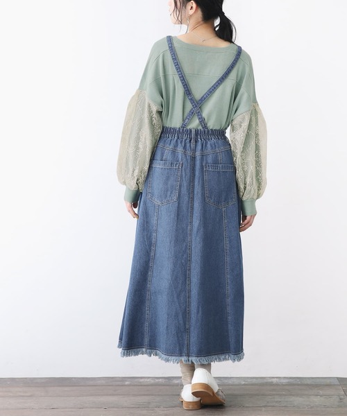オシャレウォーカー　デニムプリーツ2wayジャンスカ osharewalker（オシャレウォーカー）の「【廃盤】『デニム