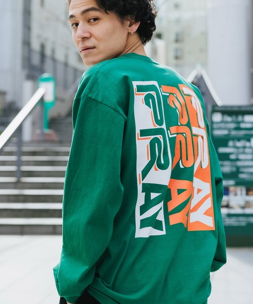 POWERS（パワーズ）の「POWERS/パワーズ PRAYPRAYPRAY LS TEE ロゴロンT ロングスリーブ ワンポイント 長袖（Tシャツ/カットソー・メンズ・パープル/ホワイト/グリーン・L/XL/M）」の16枚目の写真