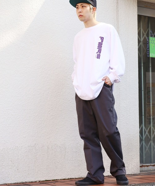 POWERS（パワーズ）の「POWERS/パワーズ PRAYPRAYPRAY LS TEE ロゴロンT ロングスリーブ ワンポイント 長袖（Tシャツ/カットソー・メンズ・パープル/ホワイト/グリーン・L/XL/M）」の22枚目の写真