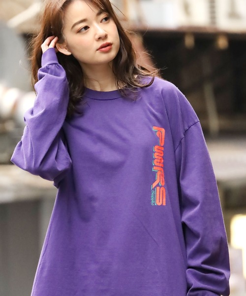 POWERS（パワーズ）の「POWERS/パワーズ PRAYPRAYPRAY LS TEE ロゴロンT ロングスリーブ ワンポイント 長袖（Tシャツ/カットソー・メンズ・パープル/ホワイト/グリーン・L/XL/M）」の18枚目の写真