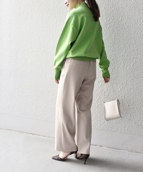 SHIPS（シップス）の「〈手洗い可能〉オーガニックコットンシルクハイネックプルオーバー（ニット/セーター・レディース・オレンジ/ライム/グレー系その他/オフホワイト・ONE SIZE）」の15枚目の写真