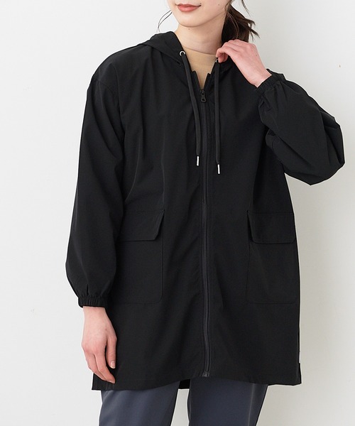 HEAD(ヘッド)の「【HEAD】撥水ナイロンストレッチジャケット(ナイロンジャケット・レディース・ブラック/ネイビー/イエロー/アイボリー・LL/M/L)」の2枚目の写真