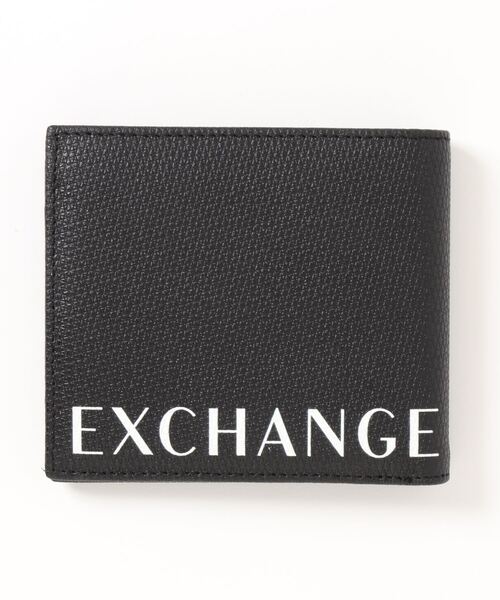 ARMANI EXCHANGE（アルマーニエクスチェンジ）の「A|X ロゴデザイン 2つ折りレザー財布（財布・メンズ・ブラック・F）」の3枚目の写真