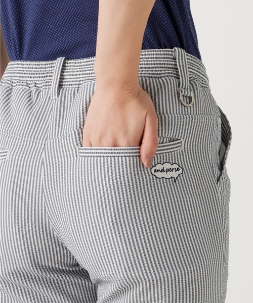 アンパスィ and per se L ストレッチサッカーロングパンツ レディース and per se（アンパスィ）の「ストレッチサッカーロングパンツ