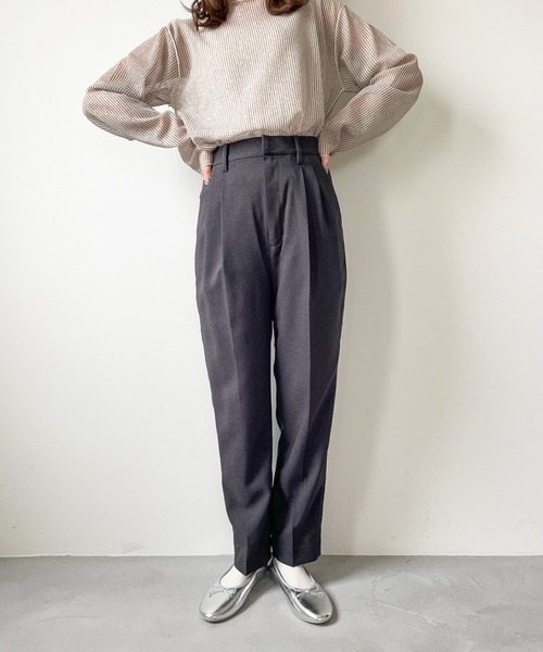 ハイウエストタックテーパードパンツ（その他パンツ）｜LOWRYS FARM（ローリーズファーム）