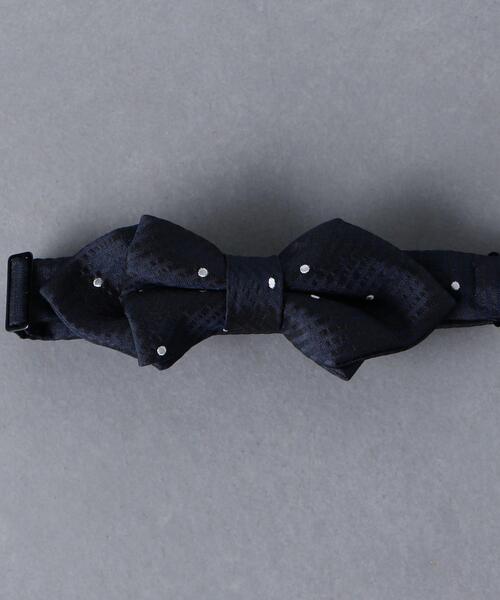 UNITED ARROWS(ユナイテッドアローズ)の「<UNITED ARROWS> サッカー ドット ボウタイ(蝶ネクタイ・メンズ・ベージュ/ネイビー・FREE)」の3枚目の写真