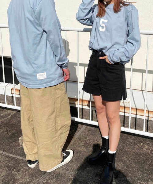 CANAL JEAN（キャナルジーン）の「1975 TOKYO(1975 トーキョー) "TEAM5"ロングTシャツ（Tシャツ/カットソー・レディース・ホワイト/ブラック/ブルー・LARGE/X-LARGE）」の3枚目の写真