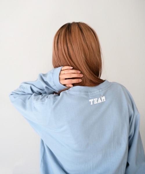 CANAL JEAN（キャナルジーン）の「1975 TOKYO(1975 トーキョー) "TEAM5"ロングTシャツ（Tシャツ/カットソー・レディース・ホワイト/ブラック/ブルー・LARGE/X-LARGE）」の14枚目の写真