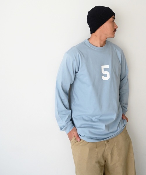 CANAL JEAN（キャナルジーン）の「1975 TOKYO(1975 トーキョー) "TEAM5"ロングTシャツ（Tシャツ/カットソー・レディース・ホワイト/ブラック/ブルー・LARGE/X-LARGE）」の17枚目の写真