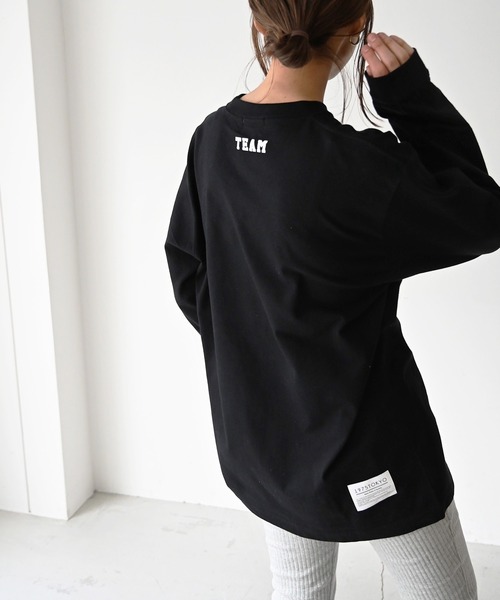 CANAL JEAN（キャナルジーン）の「1975 TOKYO(1975 トーキョー) "TEAM5"ロングTシャツ（Tシャツ/カットソー・レディース・ホワイト/ブラック/ブルー・LARGE/X-LARGE）」の11枚目の写真
