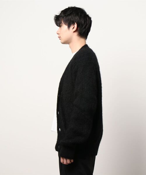 ALLEGE（アレッジ）の「【 ALLEGE 】Mohair Cardigan（カーディガン/ボレロ・メンズ・ブラック・1）」の2枚目の写真