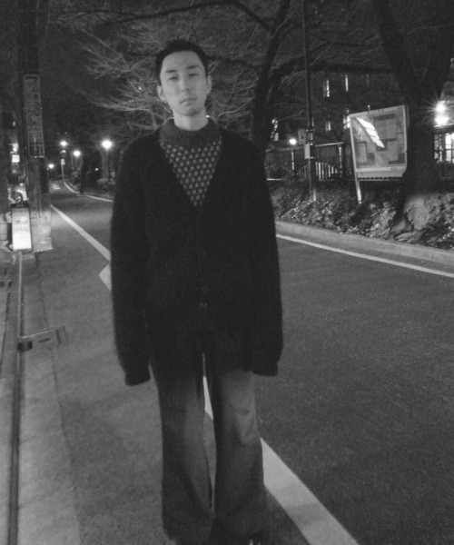 ALLEGE（アレッジ）の「【 ALLEGE 】Mohair Cardigan（カーディガン/ボレロ・メンズ・ブラック・1）」の6枚目の写真